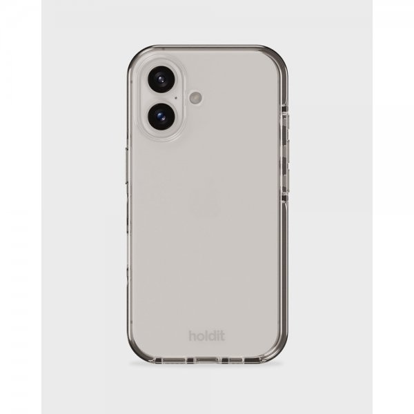 holdit iPhone 16 Cover Seethru Hvid