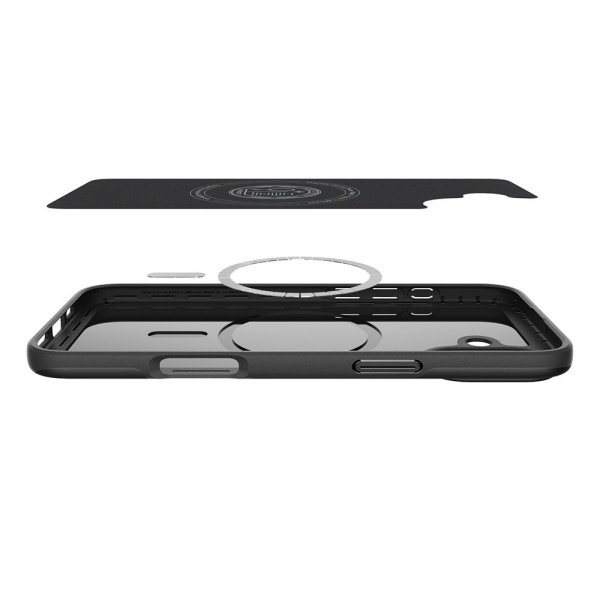 Spigen iPhone 16 Cover Thin Fit MagFit Sort