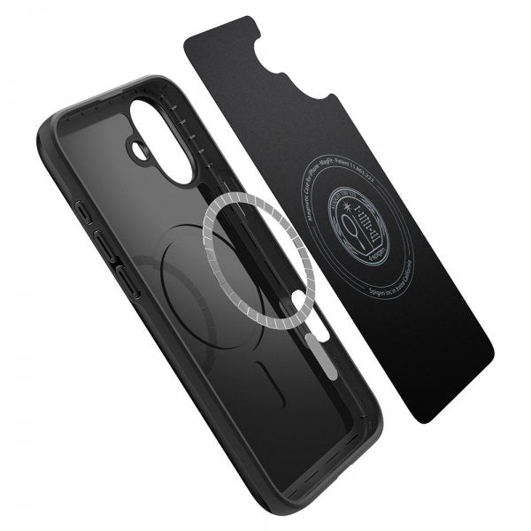 Spigen iPhone 16 Cover Thin Fit MagFit Sort