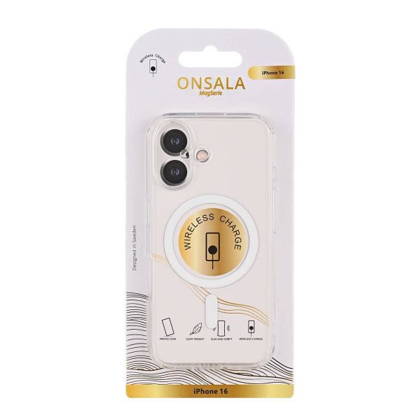 Onsala iPhone 16 Cover TPU MagSeries Transparent