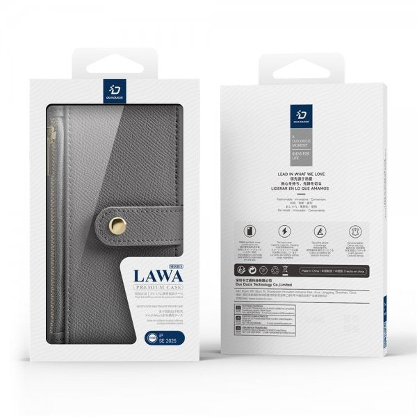 Dux Ducis iPhone 16e/17e Etui 2-i-1 Lawa Series MagSafe Grå