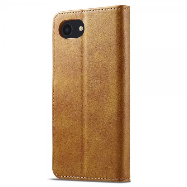 Lc.Imeeke iPhone 16e/17e Etui med Kortlomme Stativfunktion Lysebrun