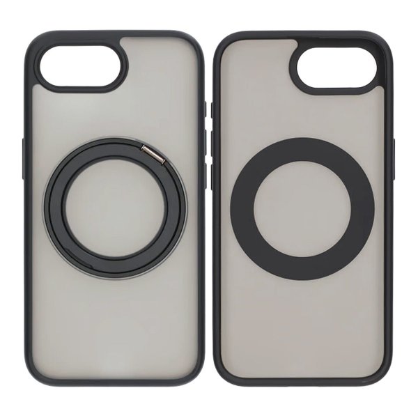 iPhone 16./17. Etui Roterbart MagSafe Stativ Sort