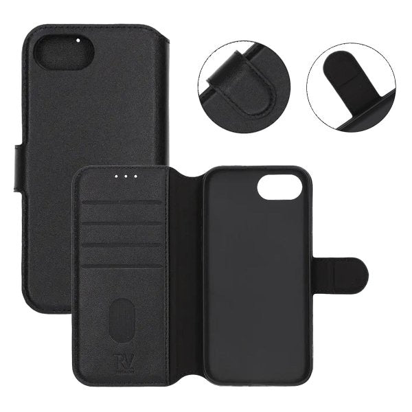 Rvelon iPhone 16e/17e Etui 4 Kortlommer Sort