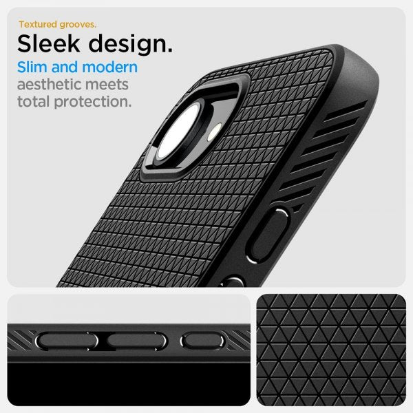 Spigen iPhone 16/17 Cover Liquid Air Mat Sort