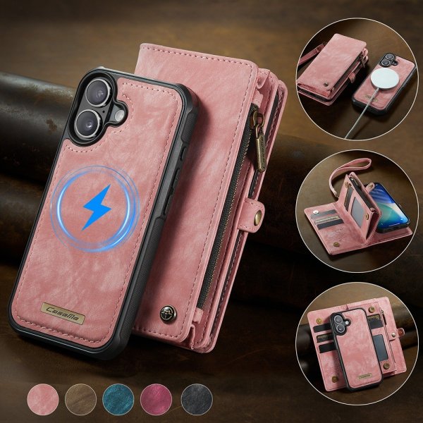 CaseMe iPhone 17 Etui 008 Series Aftageligt Cover Rosa