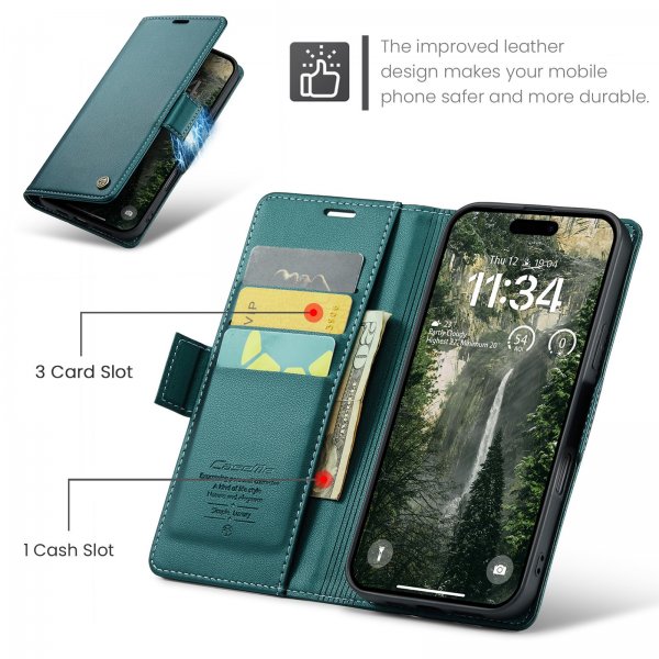 CaseMe iPhone 17 Etui 023 Series Grøn