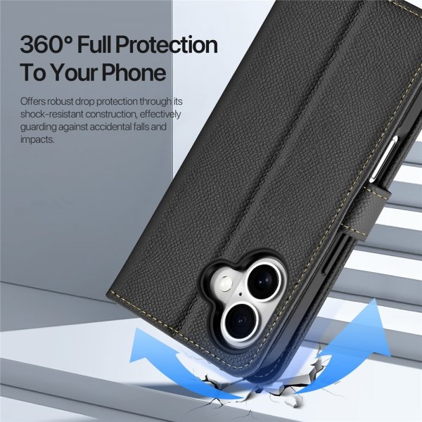 Dux Ducis iPhone 17 Etui 2-i-1 Lawa Series MagSafe Sort