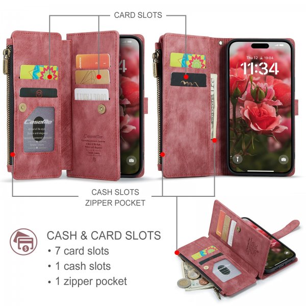 CaseMe iPhone 17 Etui C30 Serie Rød