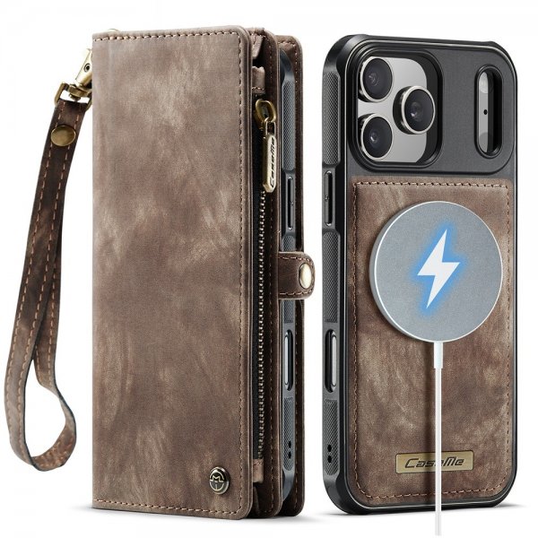 CaseMe iPhone 17 Pro Etui 008 Series Aftageligt Cover Brun