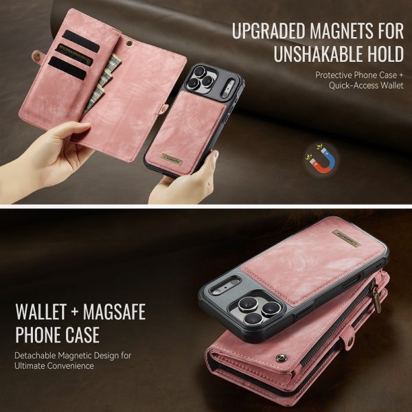 CaseMe iPhone 17 Pro Etui 008 Series Aftageligt Cover Rosa