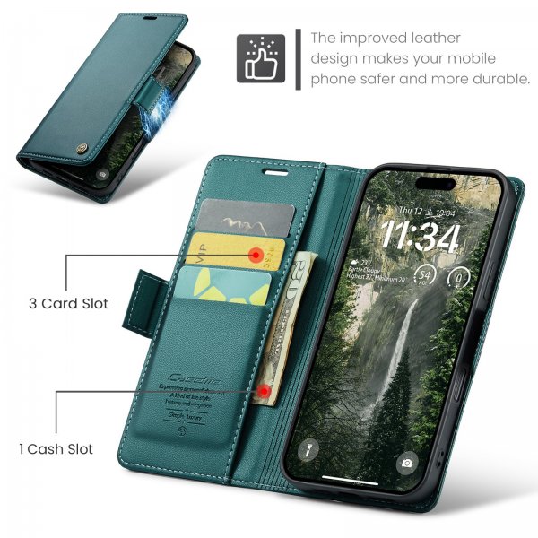CaseMe iPhone 17 Pro Etui 023-serien Grøn