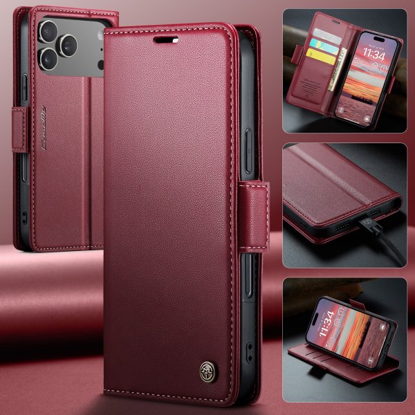 CaseMe iPhone 17 Pro Etui 023-serien Rød