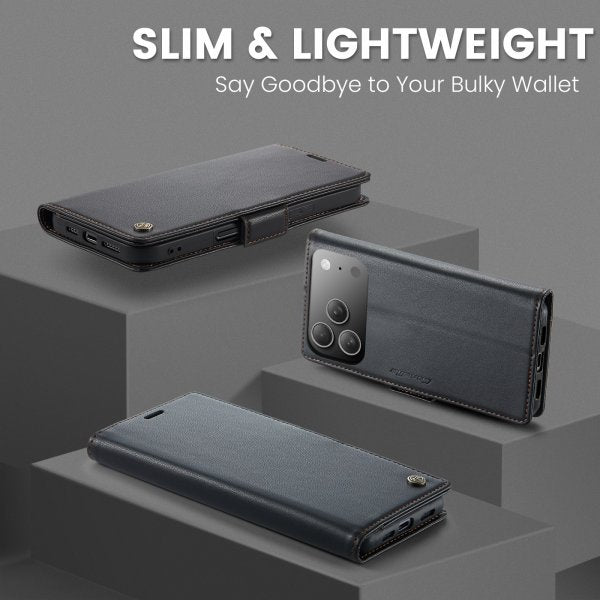 CaseMe iPhone 17 Pro Etui 023 Series Sort