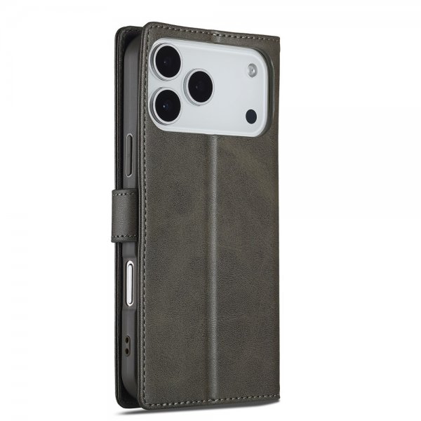 Lc.Imeeke iPhone 17 Pro Etui med Kortlomme og Standfunktion Grå