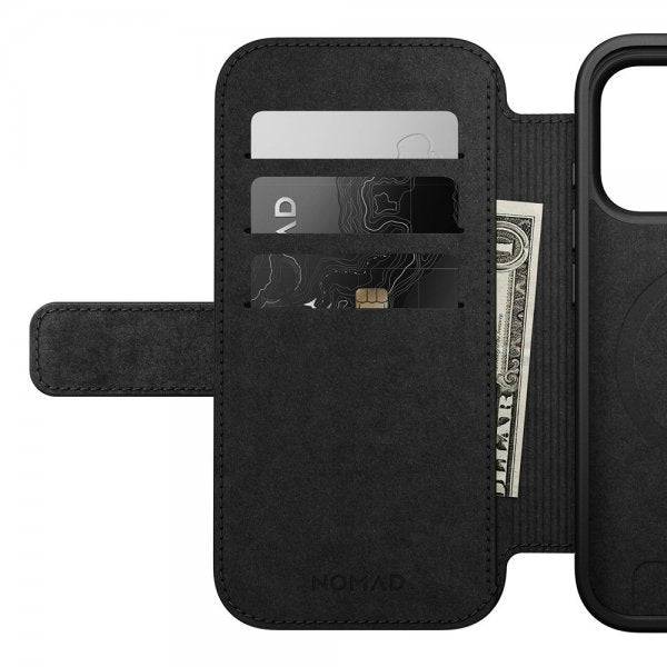Nomad iPhone 17 Pro Etui Modern Læder Folio Brun