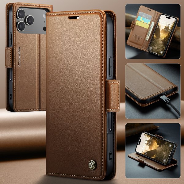 CaseMe iPhone 17 Pro Max Cover 023 Series Brun