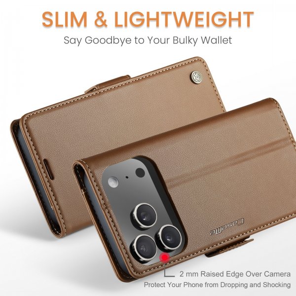 CaseMe iPhone 17 Pro Max Cover 023 Series Brun
