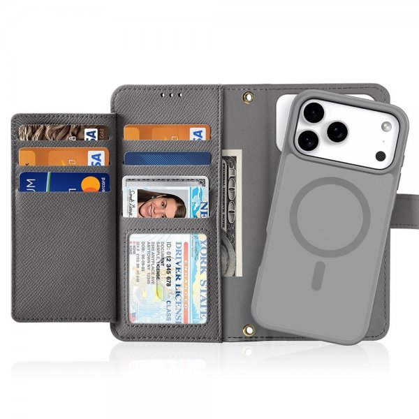 Dux Ducis iPhone 17 Pro Max Cover 2-i-1 Lawa Series MagSafe Grå