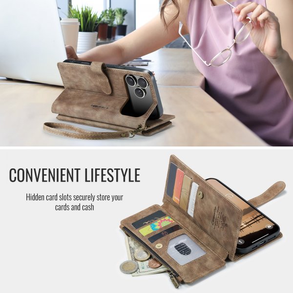 CaseMe iPhone 17 Pro Max Cover C30 Series Brun