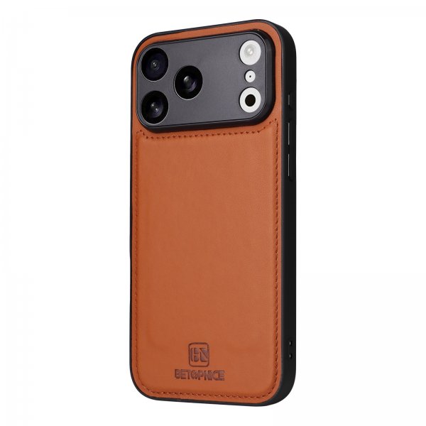 Betopnice iPhone 17 Pro Max Etui med Aftageligt Cover 005 Brun