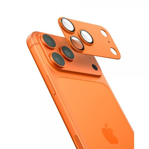 Spigen iPhone 17 Pro Max Kamerabeskytter Glas.tR EZ Fit Optik Pro XL Orange