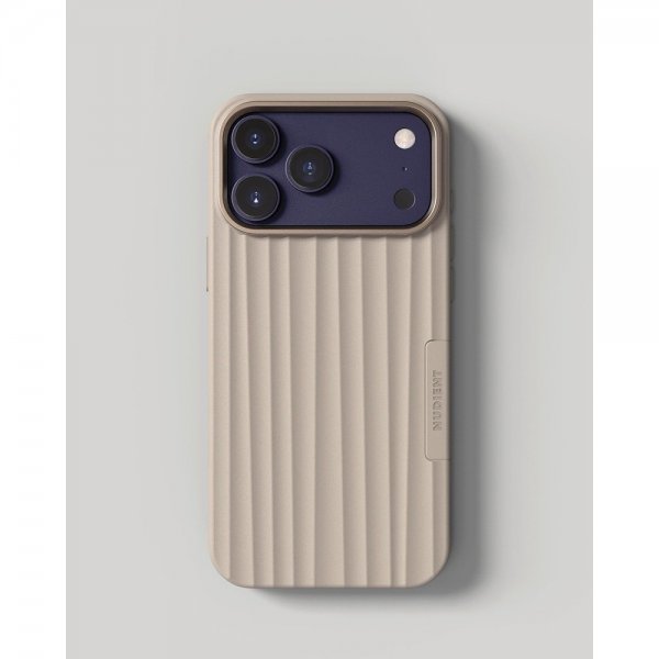 Nudient iPhone 17 Pro Max Cover Bold Case MagSafe Linen Beige