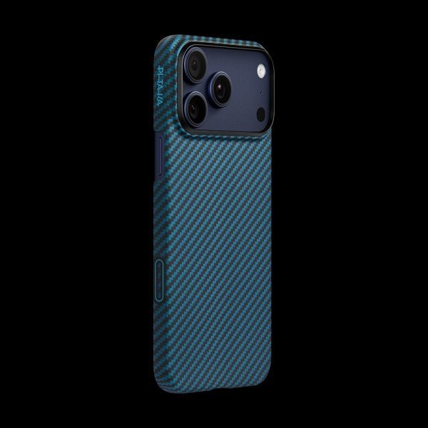 Pitaka iPhone 17 Pro Max Cover Edge Black/Blue Twill