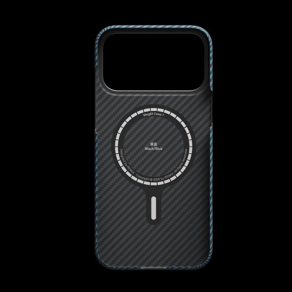 Pitaka iPhone 17 Pro Max Cover Edge Black/Blue Twill