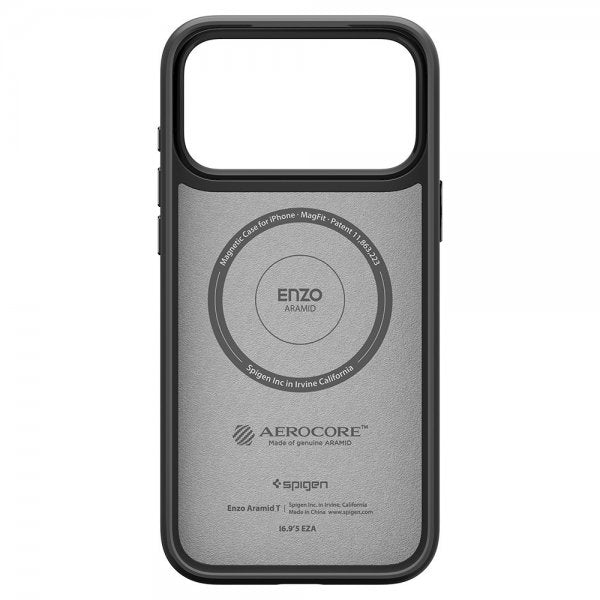 Spigen iPhone 17 Pro Max Cover Enzo Aramid T MagFit Sort