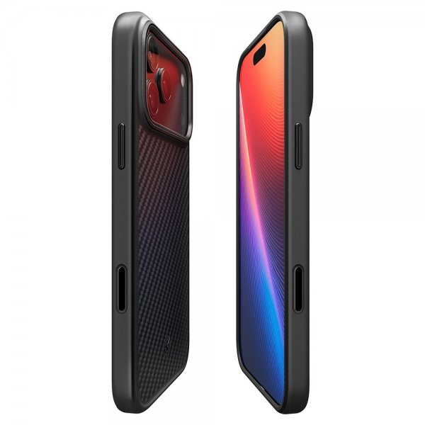 Spigen iPhone 17 Pro Max Cover Enzo Aramid T MagFit Sort
