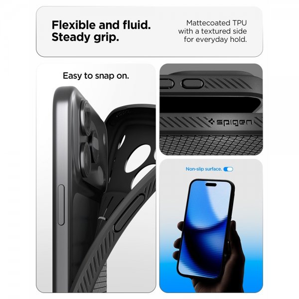 Spigen iPhone 17 Pro Max Cover Liquid Air Mat Sort