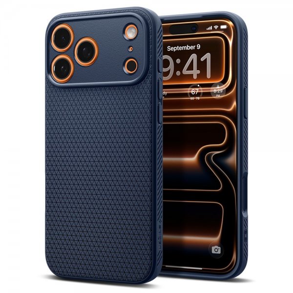 Spigen iPhone 17 Pro Max Cover Liquid Air Navy Blue