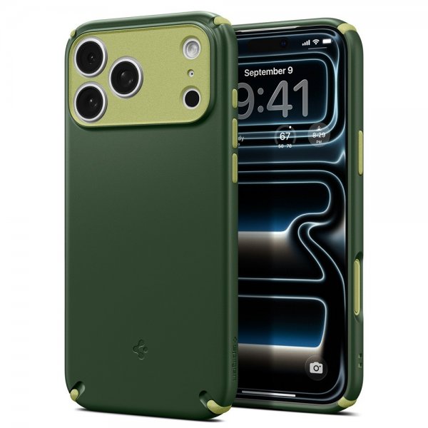 Spigen iPhone 17 Pro Max Cover Nano Pop Hybrid MagFit Avo Green