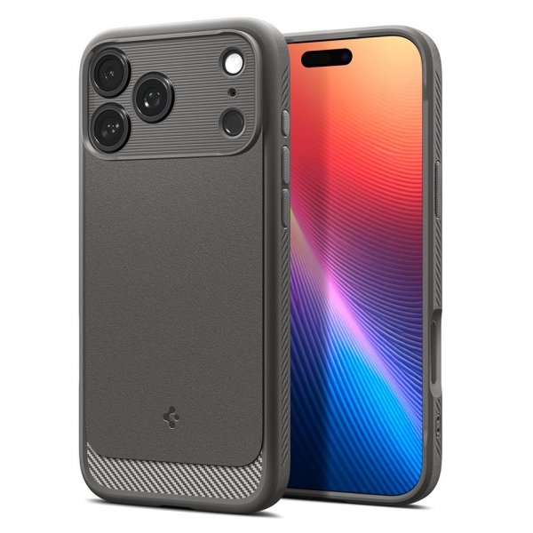 Spigen iPhone 17 Pro Max Cover Rugged Armor MagFit Marble Gray