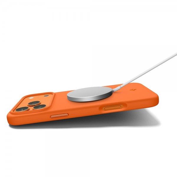 Spigen iPhone 17 Pro Max Cover Silicone Fit MagFit Cosmic Orange