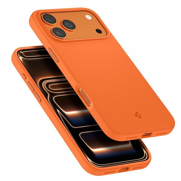 Spigen iPhone 17 Pro Max Cover Silicone Fit MagFit Cosmic Orange