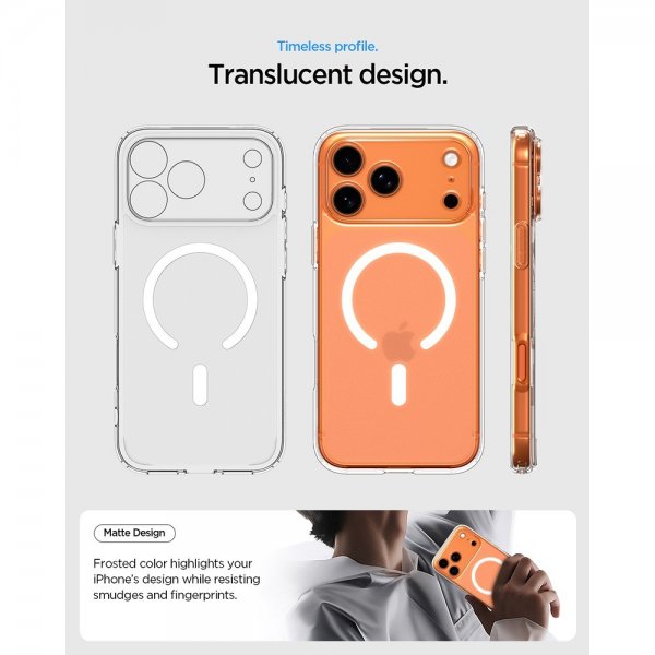 Spigen iPhone 17 Pro Max Cover Ultra Hybrid MagFit Frost White