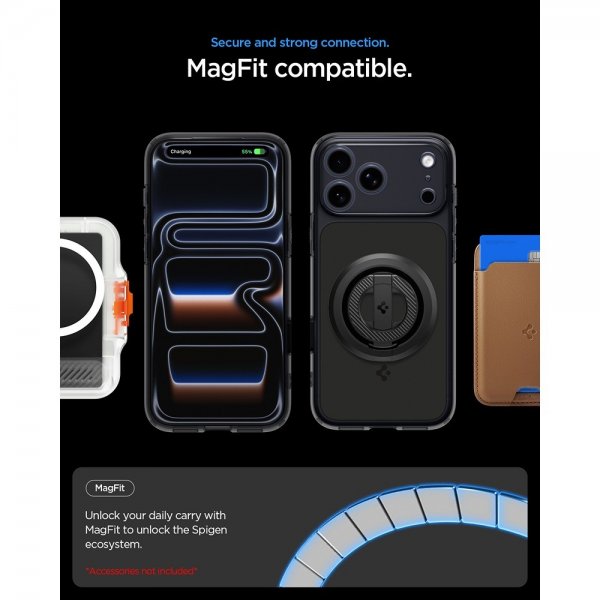 Spigen iPhone 17 Pro Max Cover Ultra Hybrid T MagFit Mat Sort