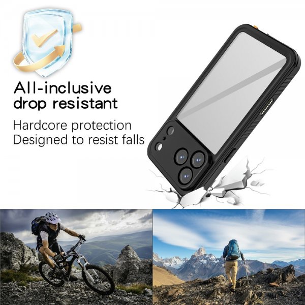 Redpepper iPhone 17 Pro Max Cover Vandtæt IP68 Sort