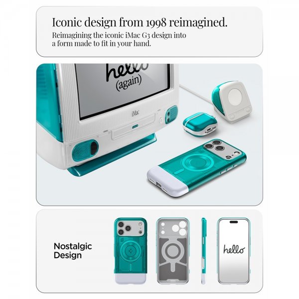 Spigen iPhone 17 Pro Cover Classic C1 MagFit Bondi Blue