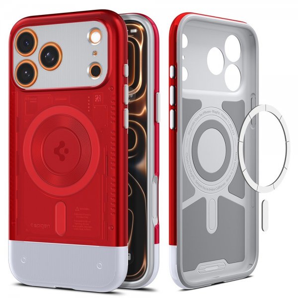 Spigen iPhone 17 Pro Cover Classic C1 MagFit Ruby