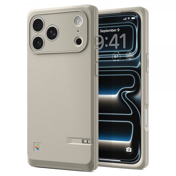 Spigen iPhone 17 Pro Cover Classic LS MagFit Stone