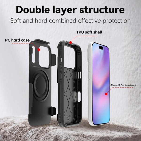4smarts iPhone 17 Pro Cover Defend Etui Ultimag Sort