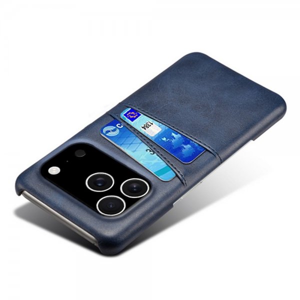 iPhone 17 Pro Cover med to Kortlommer Blå