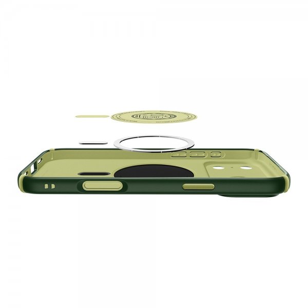 Spigen iPhone 17 Pro Cover Nano Pop Hybrid MagFit Avo Green