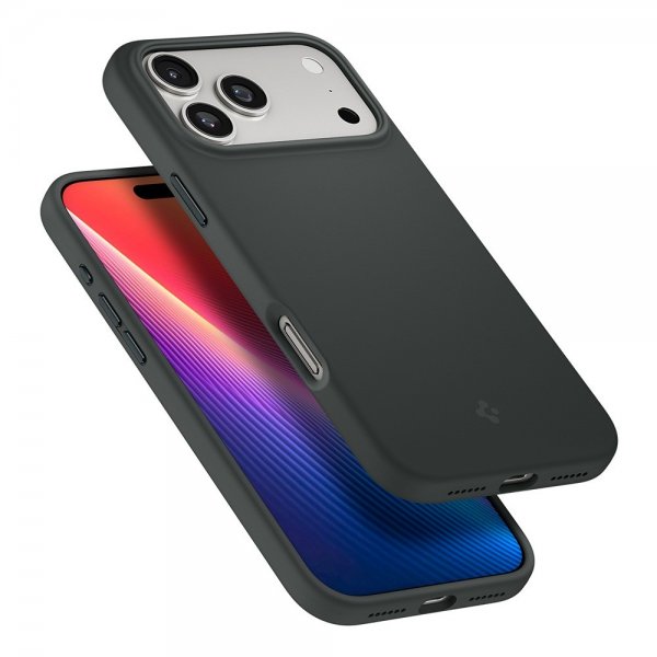 Spigen iPhone 17 Pro Cover Silicone Fit MagFit Abyss Green