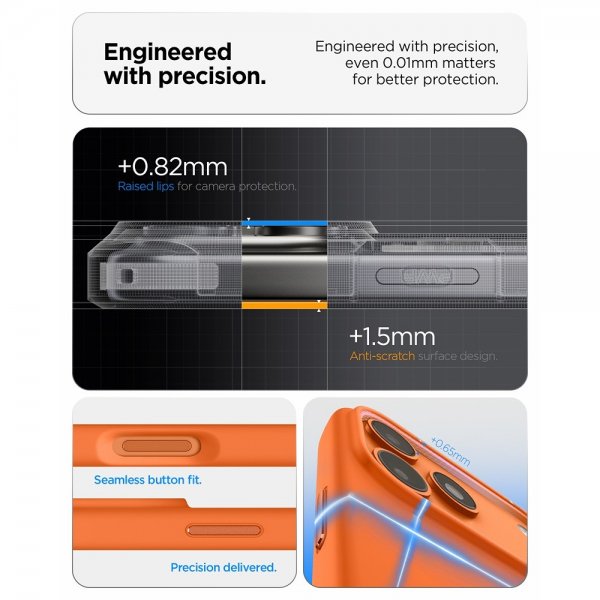 Spigen iPhone 17 Pro Cover Silicone Fit MagFit Cosmic Orange