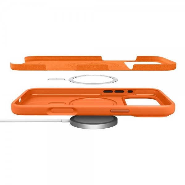 Spigen iPhone 17 Pro Cover Silicone Fit MagFit Cosmic Orange