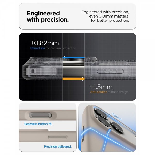 Spigen iPhone 17 Pro Cover Silicone Fit MagFit Stone